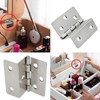 sunnates 4 PCS Three Fold Retro Hinge Chest Hinges Hardware