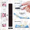 Wxiben Bible Verse Magnetic Bookmark - 48Pcs Floral Inspirational Magnetic