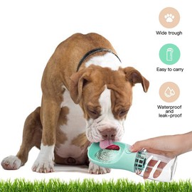 AS Pets Portable Dog Water Bottle, Pet Water Dispenser, Pets Water Bottle Suitable for Walking Drinking, Antibacterial Leak Proof Dog Travel Drink Bowl, Pet Outdoor Cup Dog Gift