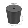 sourcing map Rubber Tapered Plug 20mm to 26mm Solid Test