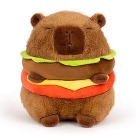 Wanwu World Hamburger Capybara Stuffed Animals (11in)