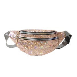 eYLun Women Holographic Fanny Pack Belt Bag Crossbody Bag Waist Bag Waterproof Waist Packs Bumbag Running Traveling Yellow