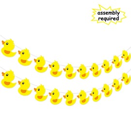 Duck Garland Banner for Rubber Duck Birthday Party Decorations