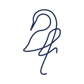 Tattwo.me Temporary Tattoos for Adults and Children 2 Weeks Waterproof - Flamingo Line Drawing - Vegetable Ink - EU Cosmetic Certificate - (P0611)