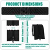 MAYOKEN® 2-Pack Black Heavy Duty Peel & Stick Zipper, 7ft
