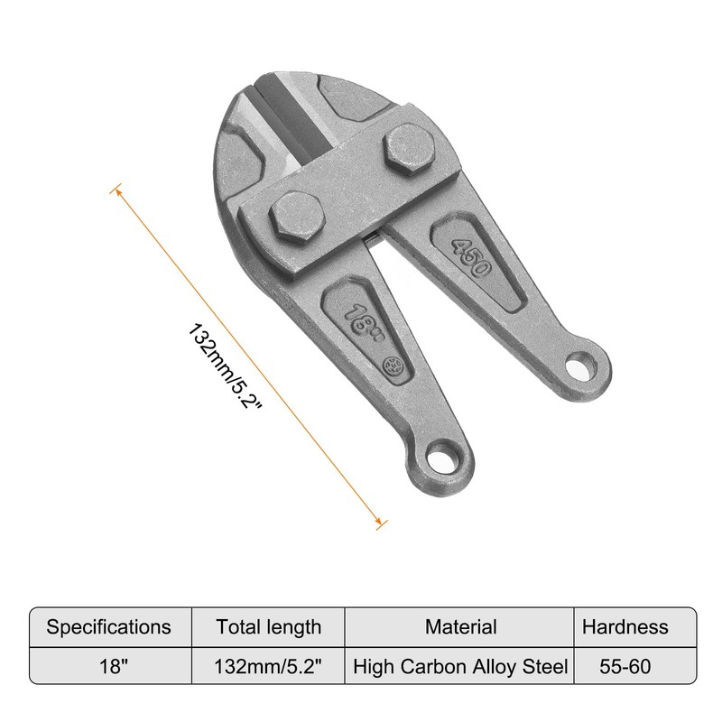 HARFINGTON Bolt Cutter 18" Replacement Jaws Blade Cutter Hand Alloy