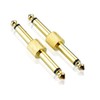S SIENOC 2pcs 6.35mm 1/4" Guitar Effects Pedal Coupler Plug