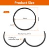 40 Pieces of Curtain Rings Metal, 50mm Curtain Rings for