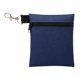 Scott Edward Golf Tee Pouch Travel Gear Professional Zipper Golf Tee/Ball Pouch Bag with Metal Lobster Claw Clip for Valuables and Golf Accessories, Clips to Your Golf Bag for Extra Storage