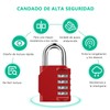 Candados,2 Pack Candado para Locker, Candado de Combinación Reajustable Impermeable