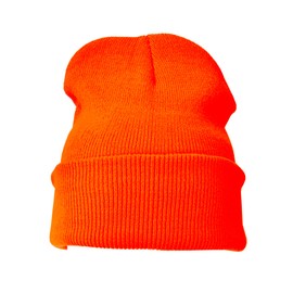 3 x Beanie Hat Plain Orange Soft Comfortable Casual for Men Women Warm Knitted Winter Woolly Skully Ski Headwear