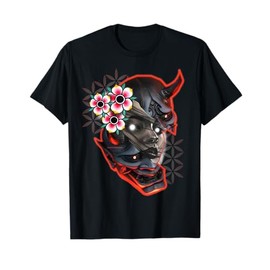 Hannya Demon Mask x Flower of Life x Pretty Girl T-Shirt
