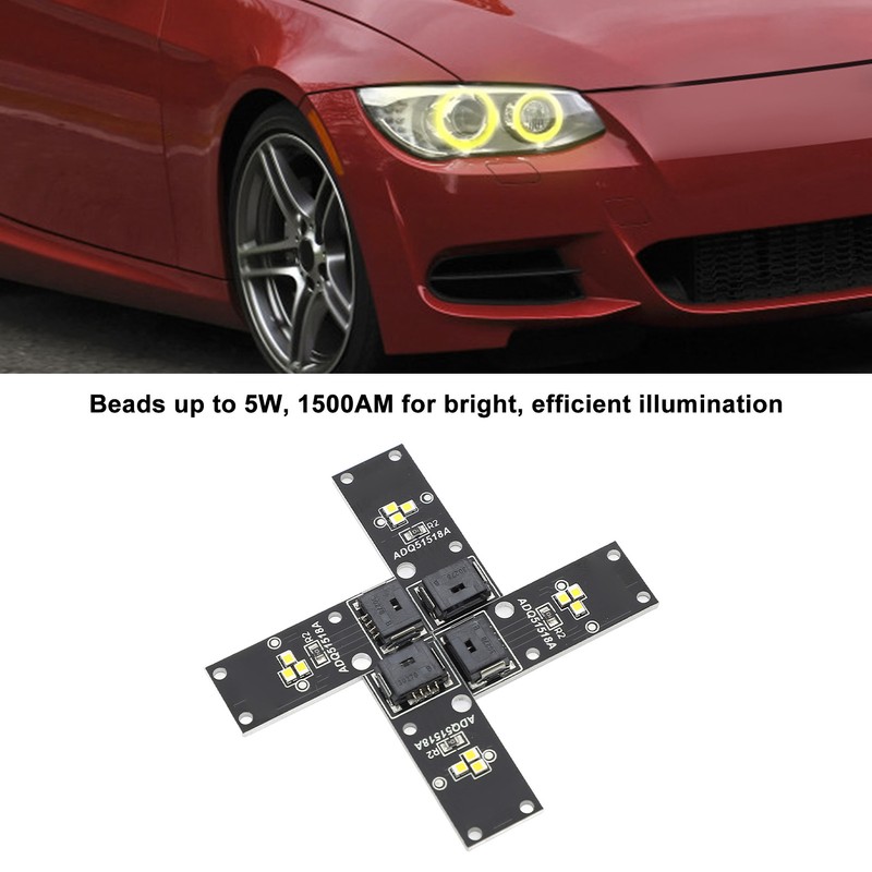 4Pcs CSL Yellow DRL LED Modules 5W Beads 1500AM Stable