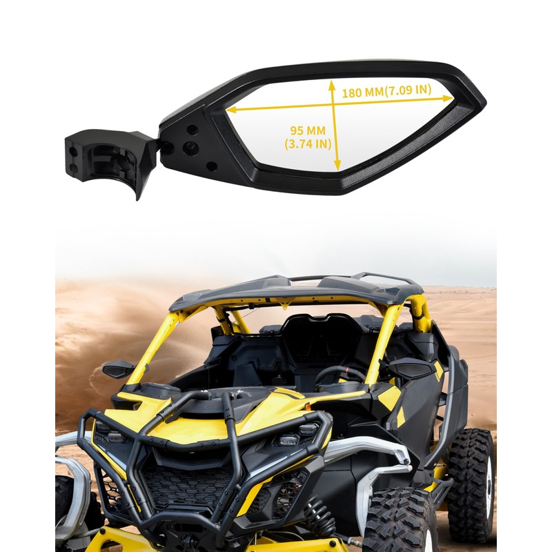 SLORIMOD Aluminum Side Mirrors for Can-Am Maverick R / X3