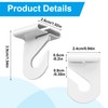 34 Pcs Ceiling Hooks, Durable Heavy Duty Aluminum Alloy Ceiling