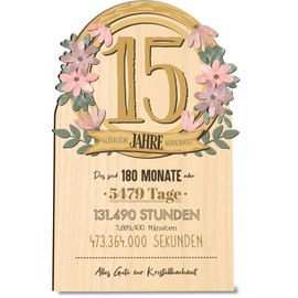 Kristallhochzeit 15. Jahre – Kristallhochzeit Holzkarte - Hochzeitkarte - Kristallhochzeit Geschenk, Kristallhochzeit Geschenk 15 Jahre, 15 Hochzeitstag Geschenk, 15. Hochzeitstag Geschenke