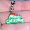 Merry Christmas Charm Zipper Pull & Keychain Add On Clip!!