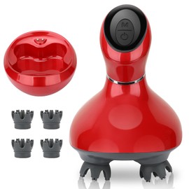 Youmay電動ブラシレッド版 防水 USB充電式 2段階スピード 10分タイマー