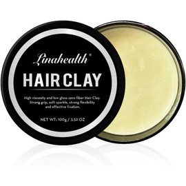 Linahealth Matte Pomade Clay 2 Pack, Pomada tipo Arcilla Acabado Mate para peinar y fijar el Cabello Base Agua 100g / 4 Oz esta arcilla es utilil para modelar tu pelo