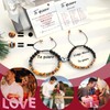Jbniuay Pulsera de código Morse, pulsera de pareja, atracción magnética