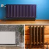 Radiator Pipe Covers and Collars 15mm x 200mm Black, 2