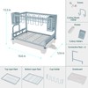 B-Land Dish Drying Rack, 2 Tier Dish Racks for Kitchen