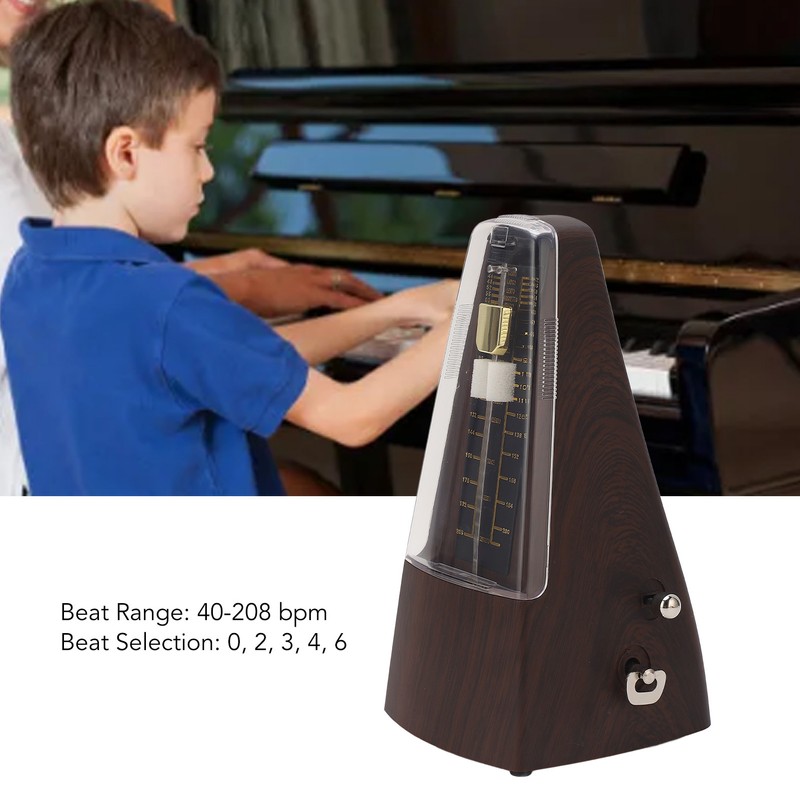 Mechanical Metronome 40 To 208 Bpm Precise Rhythm Universal Metronome