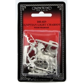 Ral Partha DH-029 Egyptian Light Chariot with Pharaoh (Early Egyptians) Officer