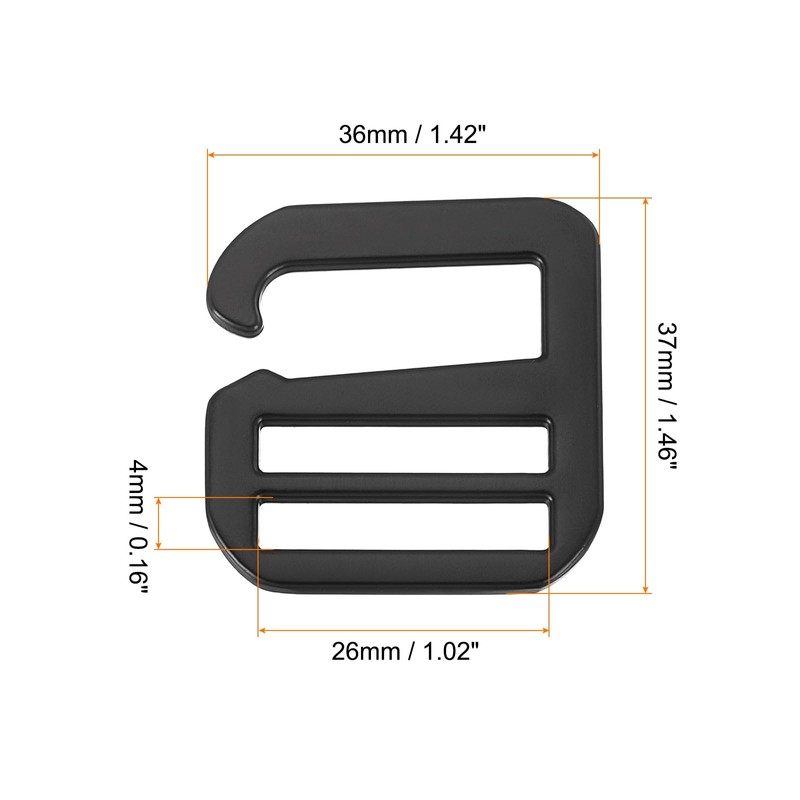 QUARKZMAN Pack of 4 26 mm / 1.02 Inch Metal