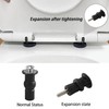 2 PCS Toilet Seat Hinge Accessories, Toilet Seat Fixtures, Toilet