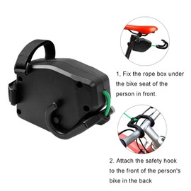 LOOPES Bicycle Tow Rope Children's Bicycle Tow Rope Pull System Bike Trailer Towing System Parents Child Pull Rope Tow Rope Traction Rope for Children Adults Mountain Bikes Bicycles