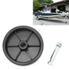 6-Inch Replacement Boat Trailer Jack Wheel, Heavy Duty Swivel Mount,