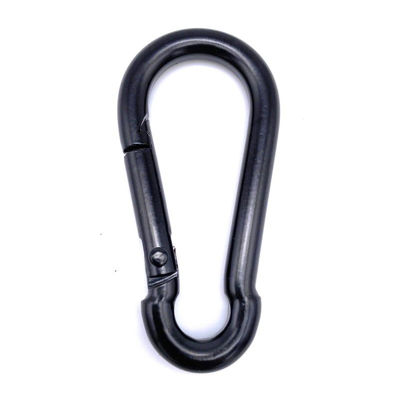 Pack of 5 Fire brigade snap hooks, painted black, load