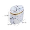 Gatuida Elegant Marble Cotton Swab Box Compact Makeup Pad Holder