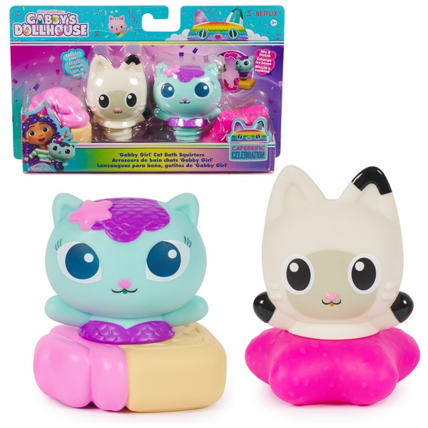 Gabby's Dollhouse: Gabby Cat Bath Squirters, Mercat and Pandy Paws