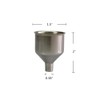 6 Pcs Mirenlife Small Stainless Steel Funnel for Flasks