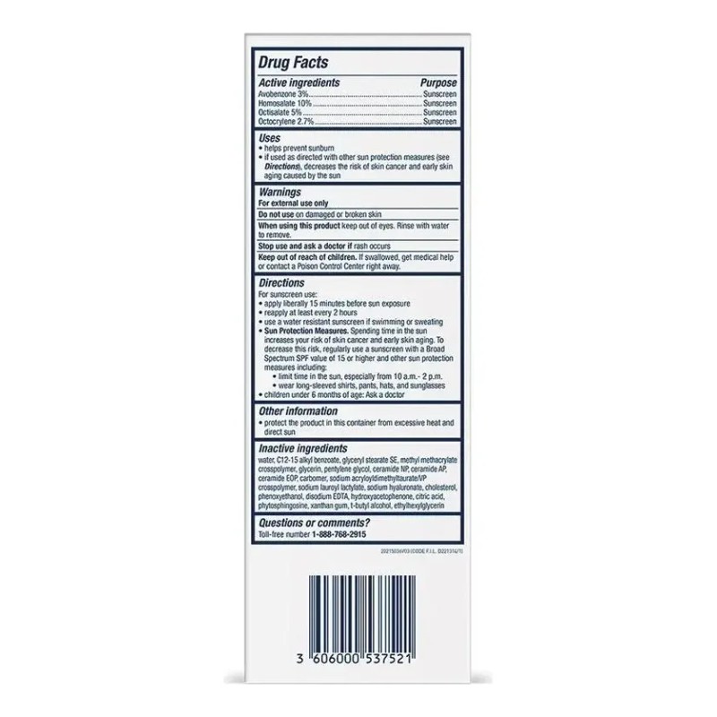 Cerave Loción Hidratante Ultraligera Con Fps 30 50ml