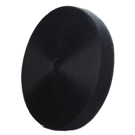 27 Yards Only Loop Sew-on 100% Polyester, Roll of Loop 1.5in Width for Sticking Curtains, Carpets, Fabrics, Holding Appliances, (Black Loop, 1.5in)