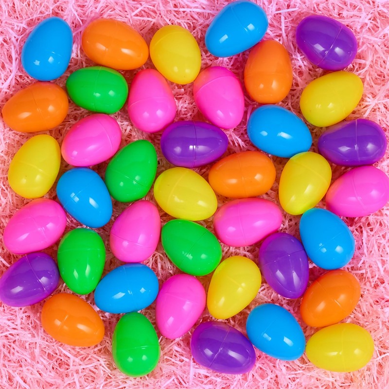 Coynurex 54PCS Fillable Easter Eggs – 2.17'' Plastic Hinged Eggs