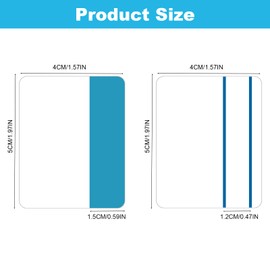 Leucasa 480 Pcs Sticky Tabs Book Tabs 2 Inch Transparent Sticky Notes PET Multicolor Index Tabs for Reading Writing,Studying,Office,School Planner Memo