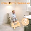 Toddler Step Stool Wooden 2 Step - Height Adjustable Bathroom