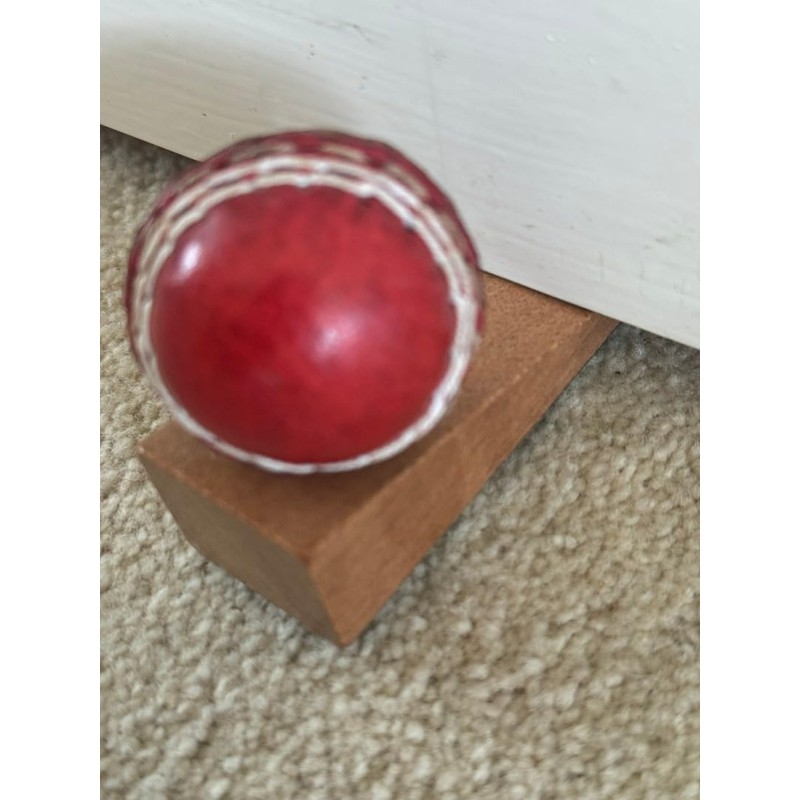 CRICKET-GIFTS Door Stop Door Wedge Real Mini Leather Cricket Ball