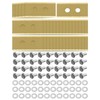 36 Pcs Titanium Coated Blades with Plastic Washers Compatible with