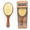 High-quality wooden paddle hair brush S scalp massage brush wooden comb / 고급 우든패들 헤어브러쉬 S 두피맛사지브러쉬 나무빗