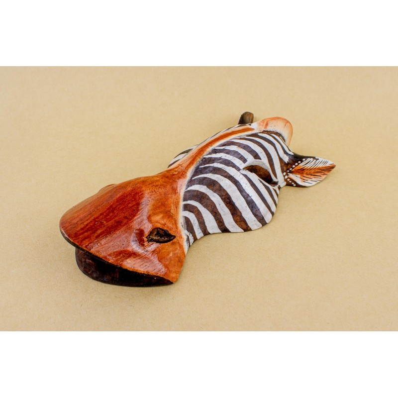 Woru Zebra Wooden Mask from Bali Wall Mask Available in