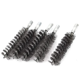 Utoolmart Steel Wire Cleaning Brush, Spiral Power Tube Brush, Steel Wire Tube Brush Cleaning Tool, Tube Bottle Brush, 0.8-inch Diameter 12-inch Length, 5pcs