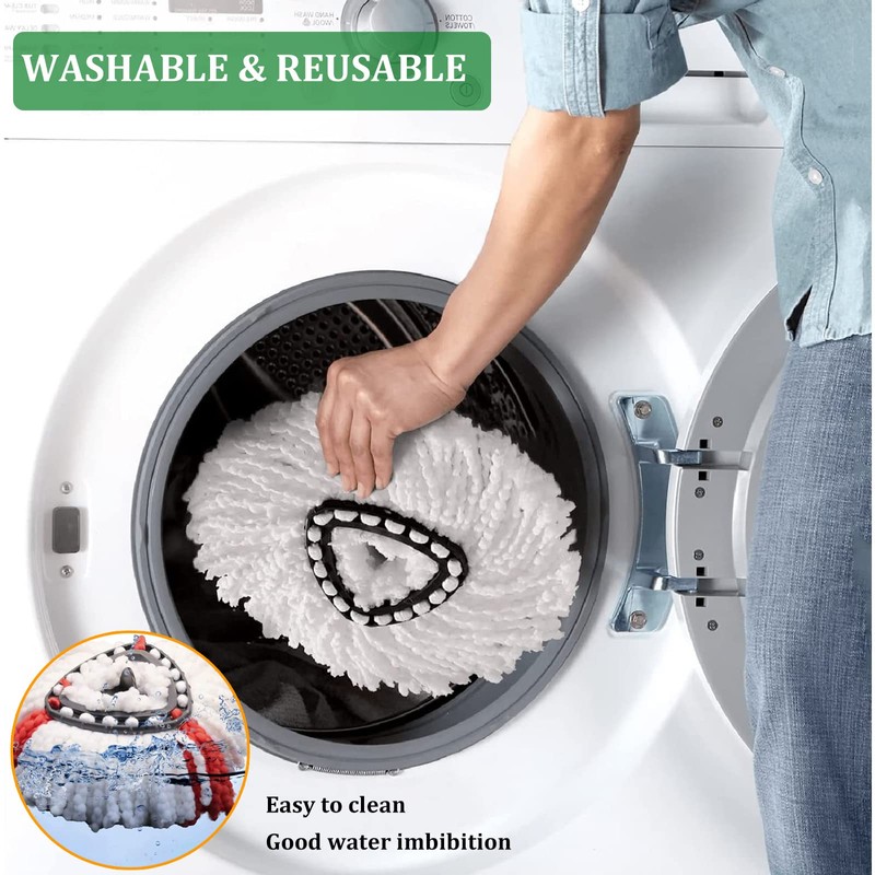 6Pack Spin Mop Refill Replacement Head Compatible with Ocedar and