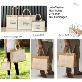 AMBERGER DESIGN by A&M Osterhage amd Jute-Tasche Kollegin mit Herz personalisiert | Adieu-Tasche | Abschiedsgeschenk | Jute-Geschenke-Nachhaltige Tasche (M)