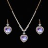Giffor Luxury Jewelry Set Necklaces For Womens Crystal Necklace Earrings