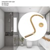 Stainless Steel S Shaped Raised Shower Arm and Flange NPT